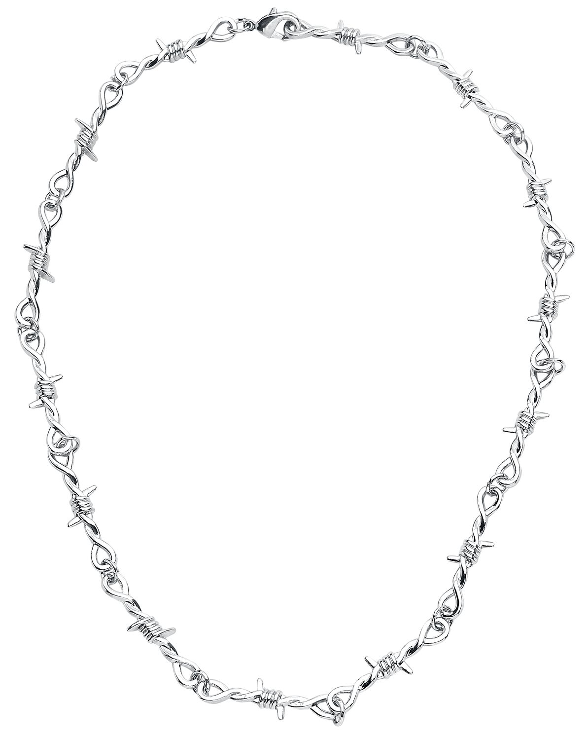 Barbed Wire Necklace Halskette silberfarben von Urban Classics