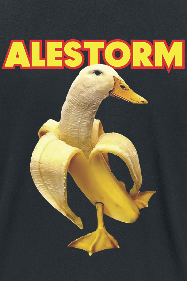 Alestorm Banana Duck T-Shirt schwarz