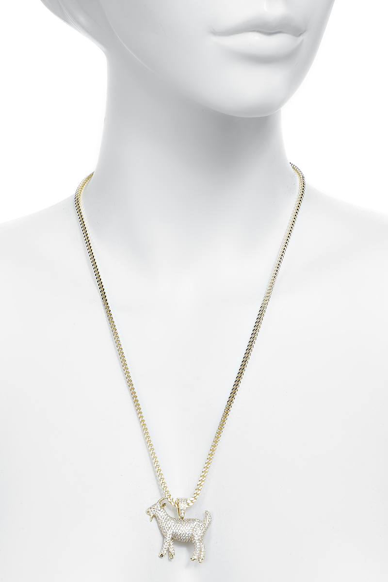 Notorious B.I.G. King Ice - The Goat Necklace Halskette goldfarben