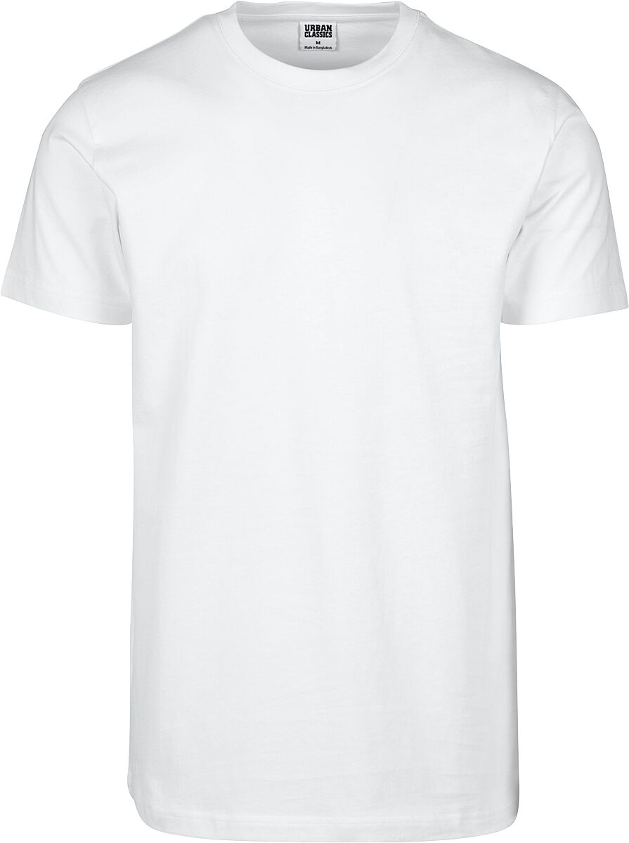 Urban Classics T-Shirt - Basic Tee - S bis 5XL - für Männer - Größe L - weiß