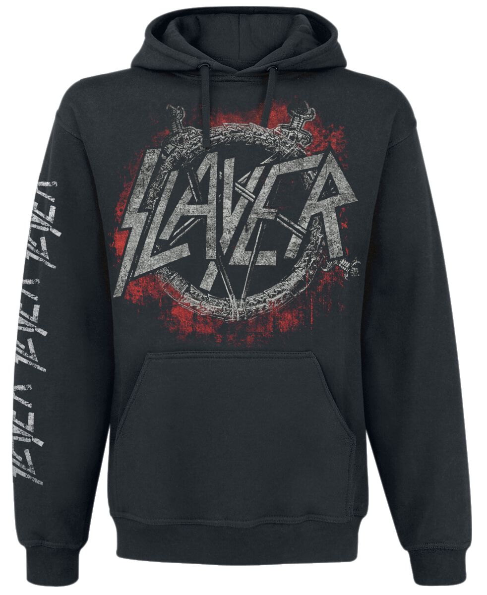 Slayer Kapuzenpullover - Black Eagle - S bis XXL - für Männer - Größe M - schwarz  - Lizenziertes Merchandise!