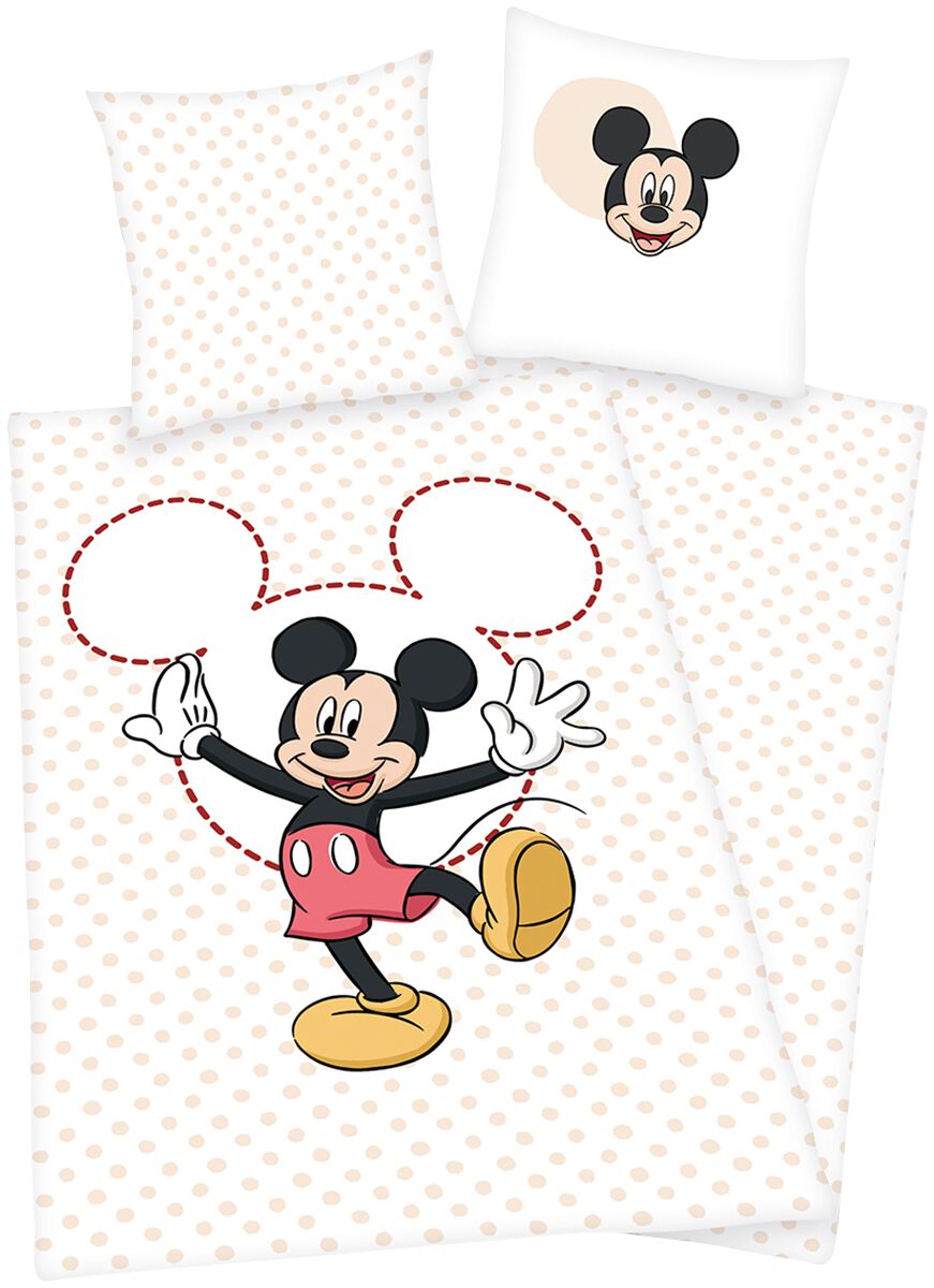 Mickey Mouse - Disney Bettwäsche - Micky Maus - rosa/weiß  - EMP exklusives Merchandise!