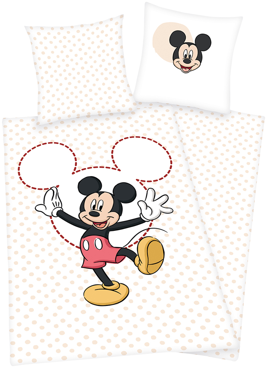 Mickey Mouse - Micky Maus - Bettwäsche - rosa| weiß - EMP Exklusiv!
