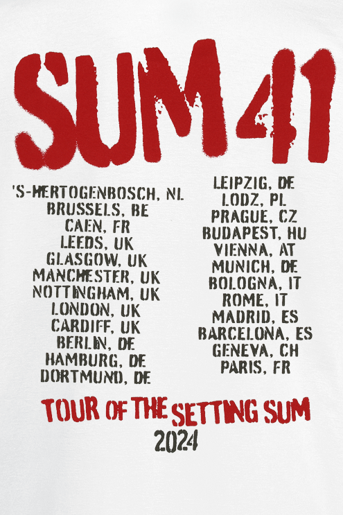 Thumbnail - Sum 41 Spray Paint - Tour Shirt 2024 T-Shirt weiß in M