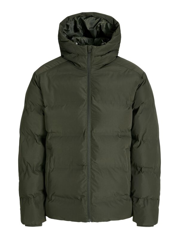 5715724882799 - Jack & Jones JJESOHO PUFFER HOOD SN Winterjacke grün in XXL