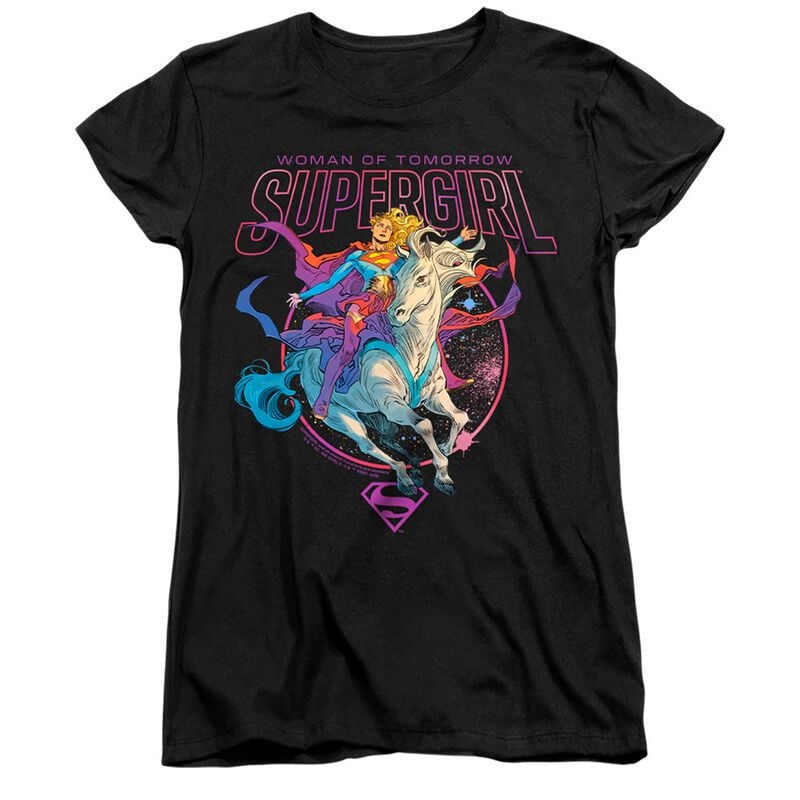 Superman - DC Comics T-Shirt - Supergirl - Woman Of Tomorrow - S bis XXL - für Damen - Größe XXL - schwarz  - EMP exklusives Merchandise!