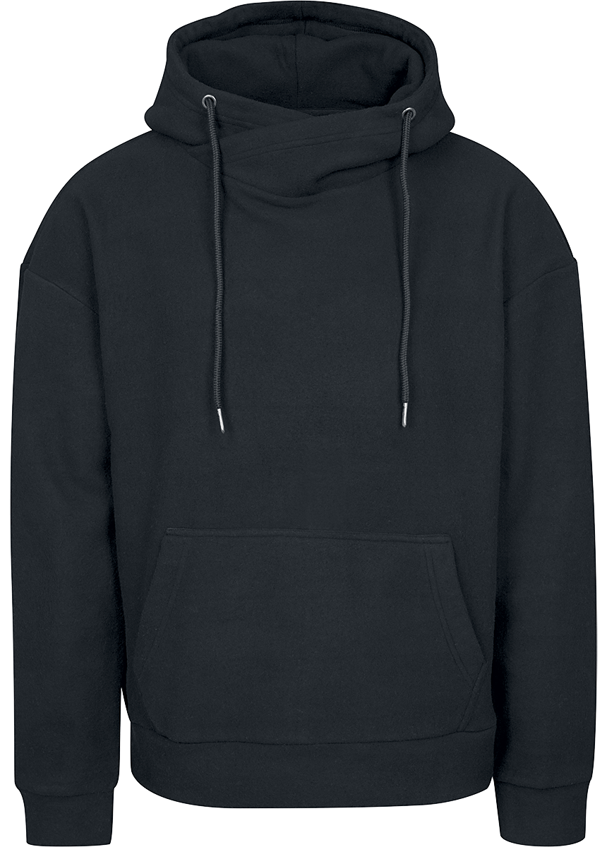 Urban Classics - Polar Fleece High Neck Hoody - Hooded sweatshirt - black image