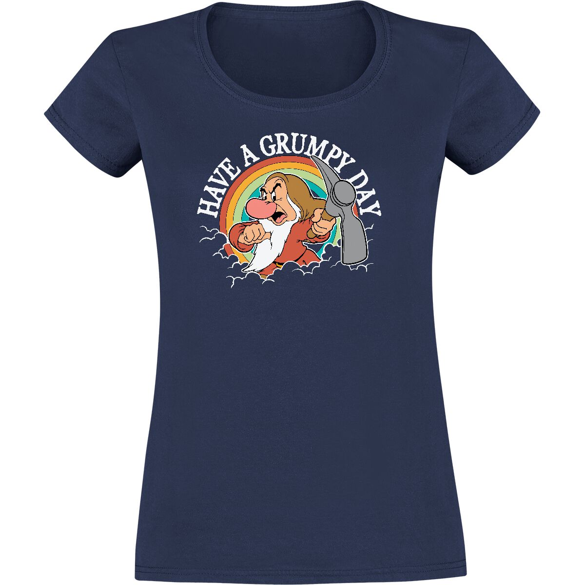 Snow White and the Seven Dwarfs Grumpy Day T-Shirt blue