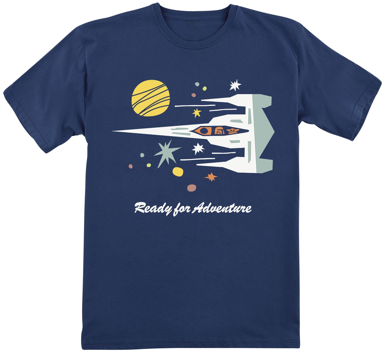 Star Wars T-Shirt für Kinder - Kids - The Mandalorian - Season 3 - Ready For Adventure - für Mädchen & Jungen - navy  - EMP exklusives Merchandise!