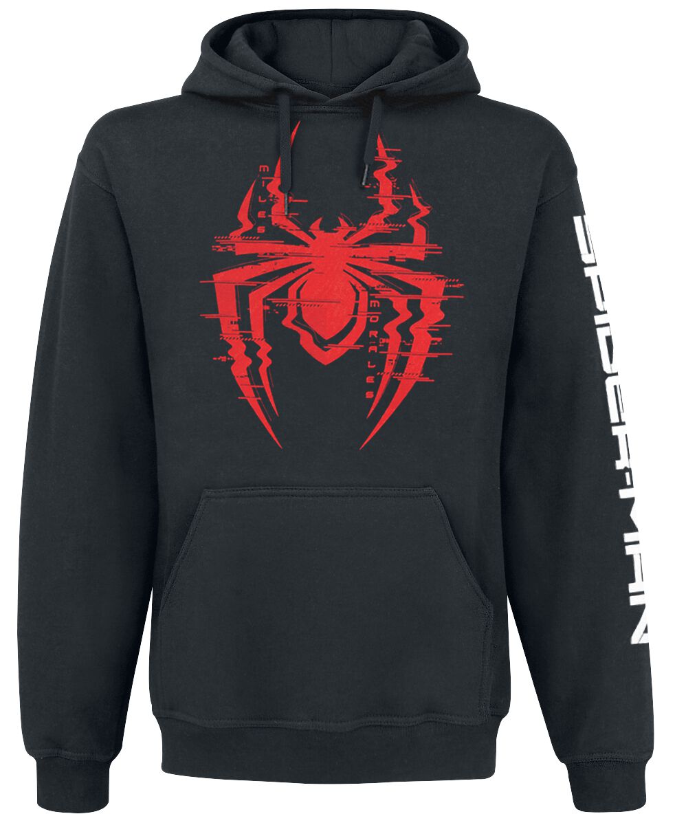 Spider-Man - Marvel Kapuzenpullover - Miles Morales - Glitch - S bis XL - für Männer - Größe XL - schwarz  - EMP exklusives Merchandise!