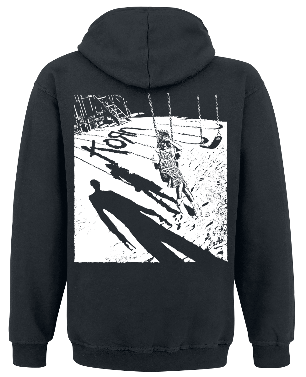 Korn Kapuzenpullover - Playground Shadow - L bis XXL - für Männer - Größe L - schwarz  - Lizenziertes Merchandise!