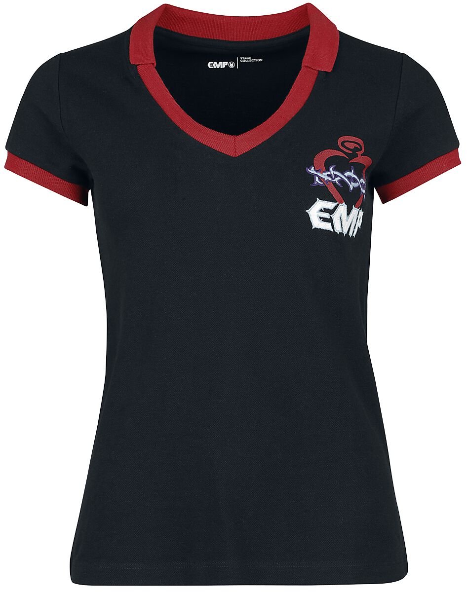 T-Shirt mit Retro EMP- Logo T-Shirt schwarz von EMP Stage Collection