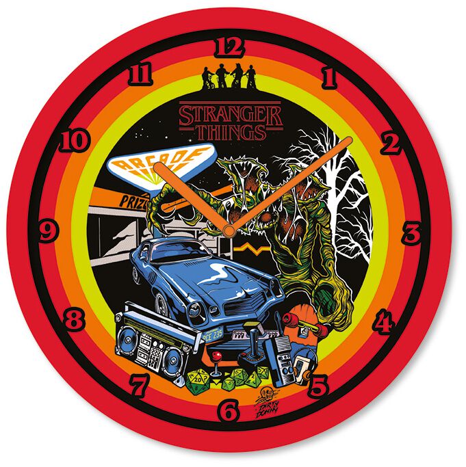 Stranger Things Choose Your Adventure Wall clock multicolor