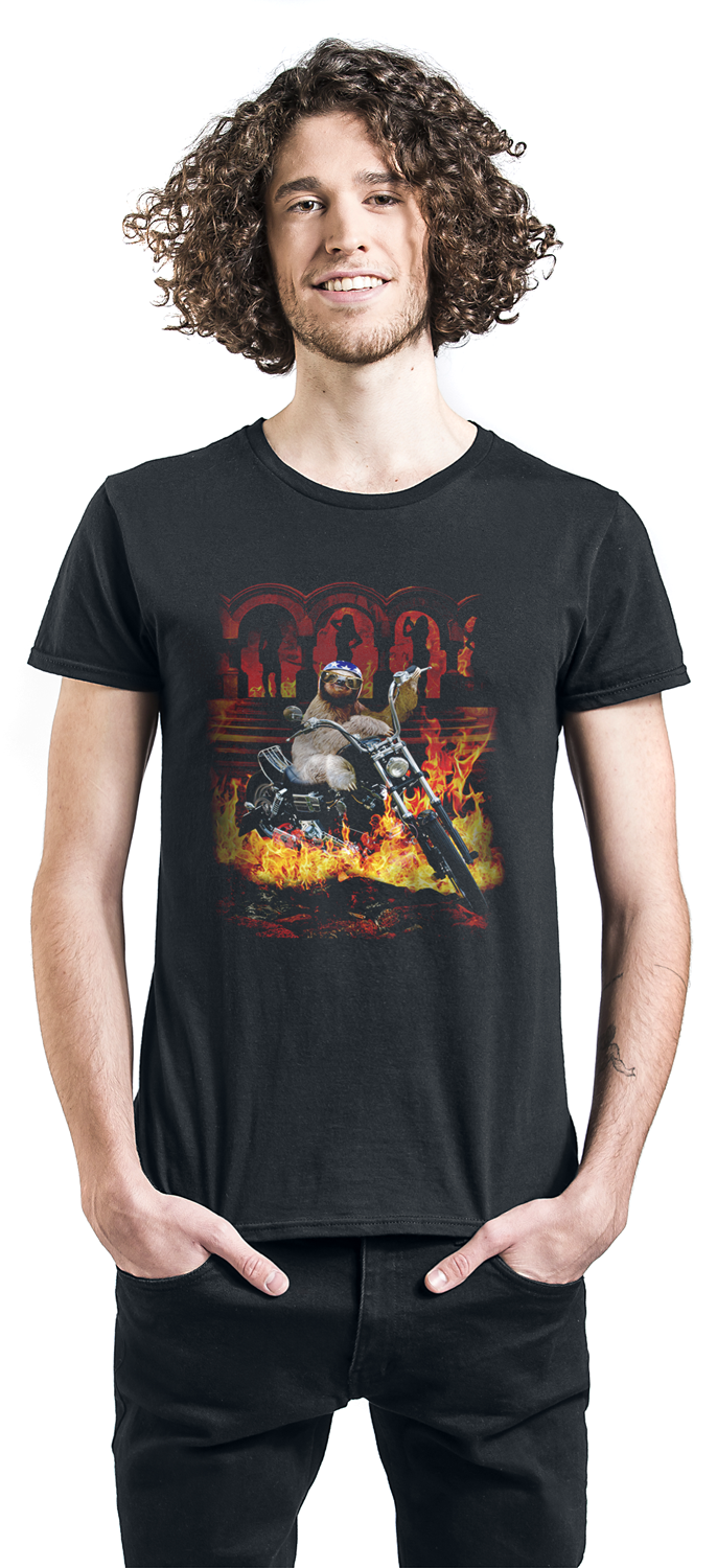 Goodie Two Sleeves Easy Sloth Tours Hades T-Shirt schwarz