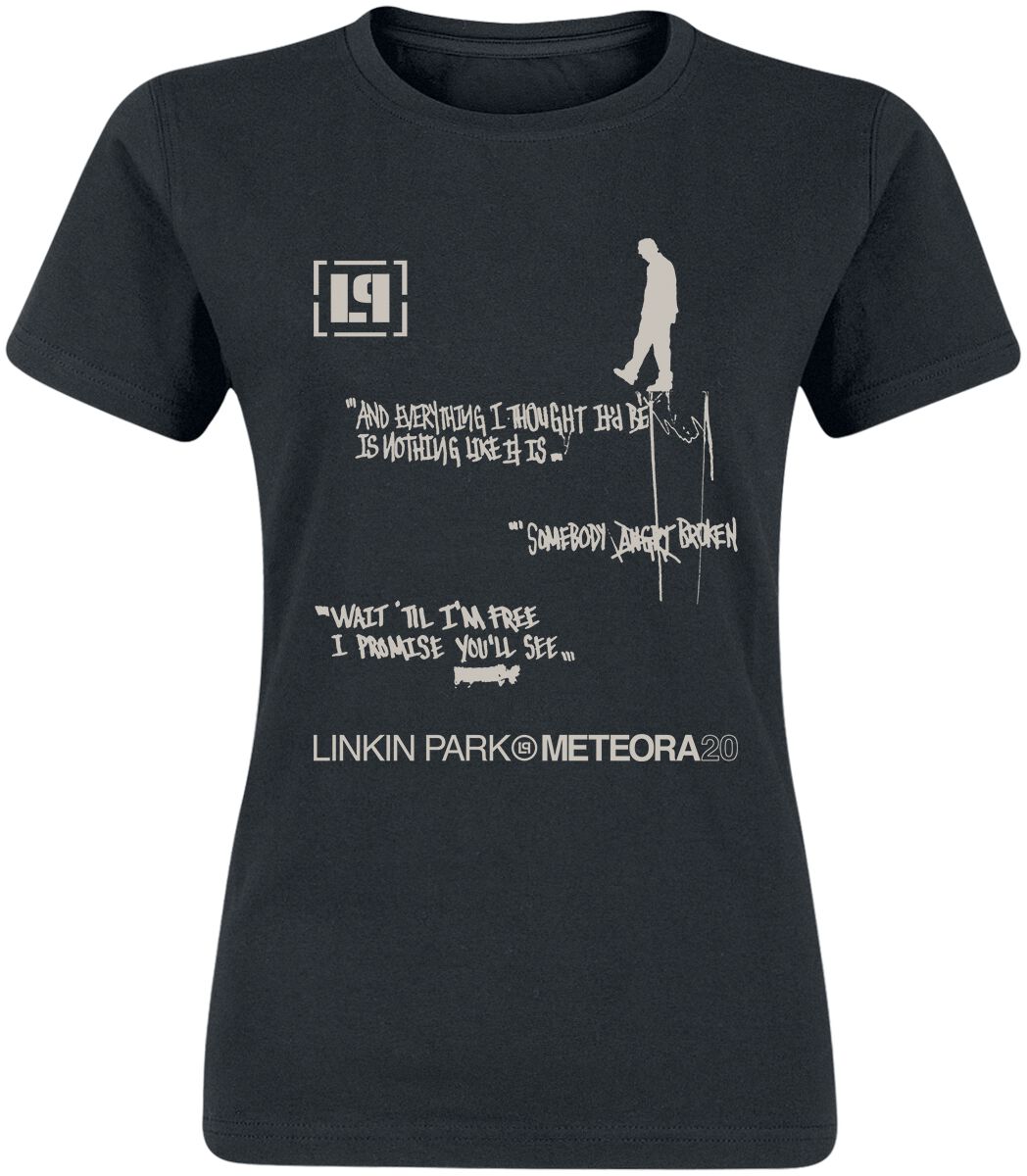 Linkin Park T-Shirt - Meteora 20th Anniversary - M bis XXL - für Damen - Größe M - schwarz  - EMP exklusives Merchandise!