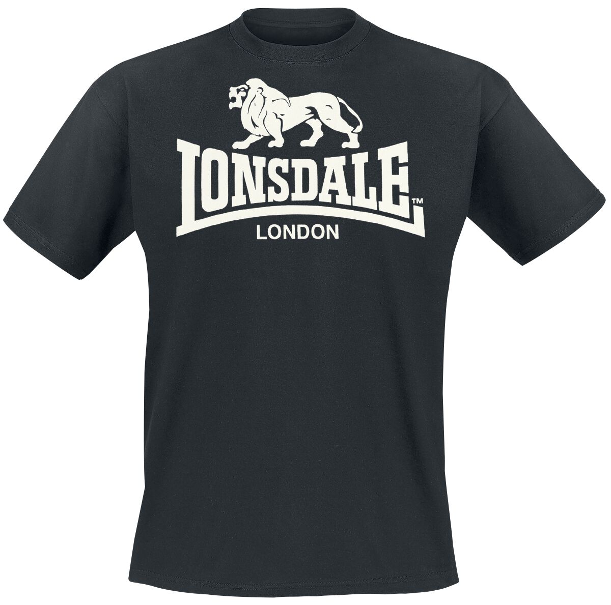 Lonsdale London T-Shirt - Logo - M bis XXL - für Männer - Größe L - schwarz
