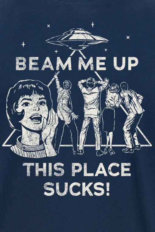 0199474262141 - Season 5 - Beam Me Up This Place Sucks! T-Shirt navy in XL