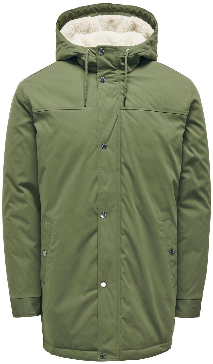 Image of Cappotti di ONLY and SONS - ONSALEXANDER PARKA OTW VD - S a XXL - Uomo - verde oliva