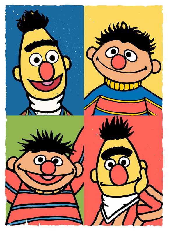 4069225046251 - Ernie und Bert - Studio T-Shirt schwarz in XXL