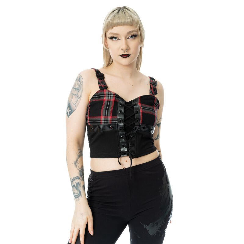 Gothic Top - Phantom Highlander Top - XS bis XXL - für Damen - Größe XXL - schwarz - Frauen - female