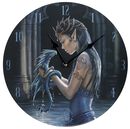 Water Dragon Clock, Anne Stokes, Wanduhr