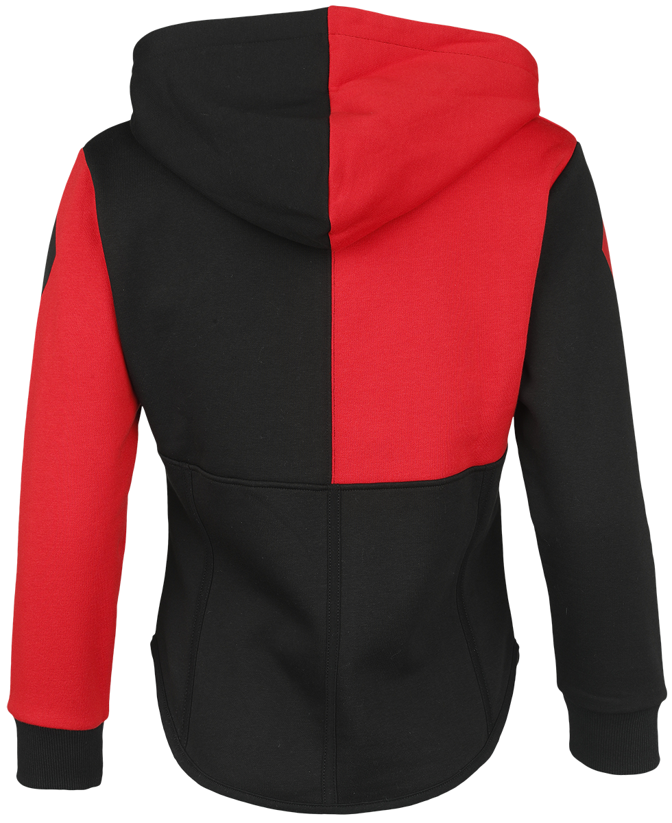 Suicide Squad - DC Comics Kapuzenjacke - 2 - Harley Quinn - S bis XXL - für Damen - Größe XXL - rot/schwarz  - EMP exklusives Merchandise!
