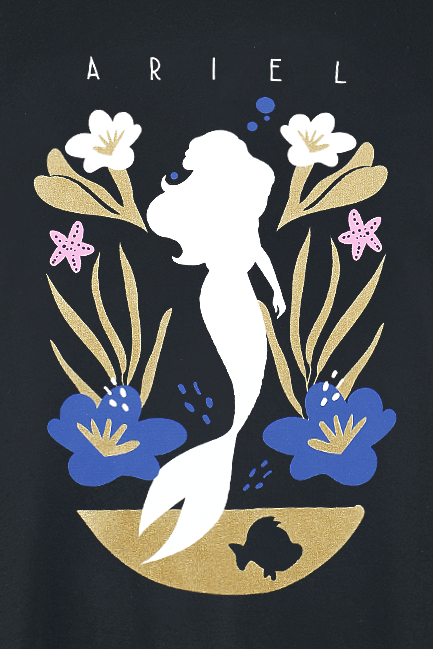 Arielle, die Meerjungfrau Golden Age Langes Kleid schwarz