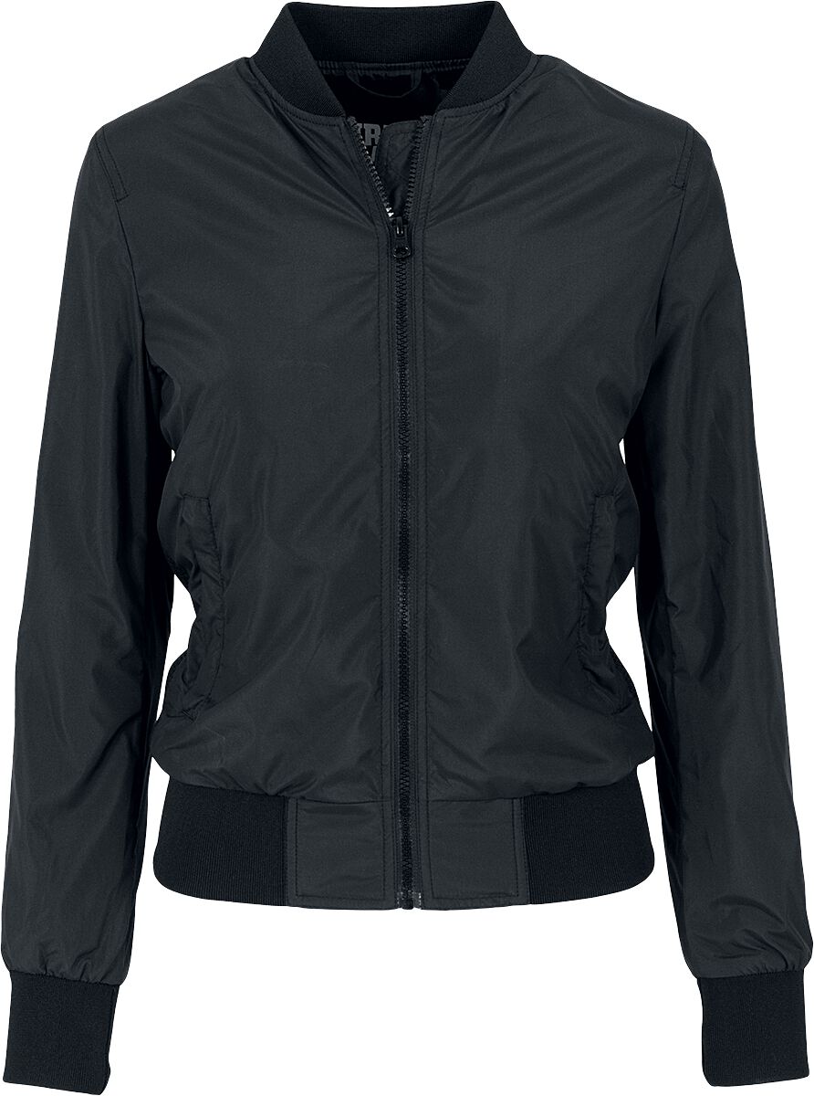 Urban Classics Ladies Light Bomber Jacket Übergangsjacke schwarz in S