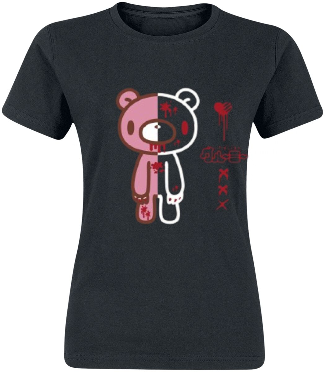 Gloomy Bear T-Shirt - Half Dead - S bis XL - für Damen - Größe XL - schwarz  - Lizenzierter Fanartikel