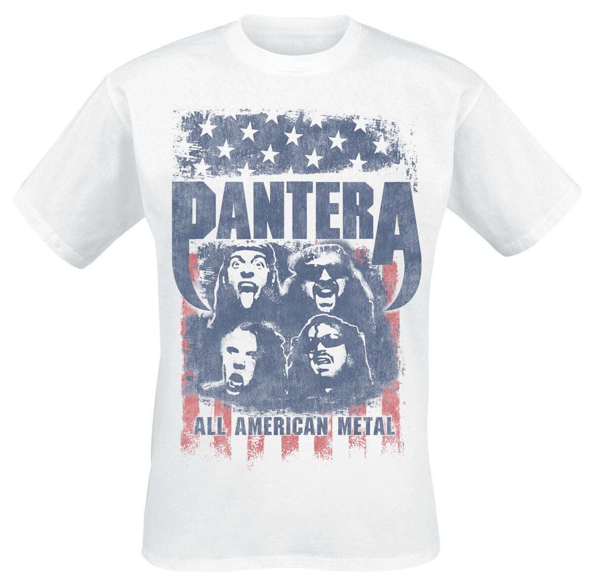 Pantera T-Shirt – All American Metal – S – für Männer – Größe S – weiß – Lizenziertes Merchandise! Pantera T-Shirt – All American Metal – S – für Männer – Größe S – weiß – Lizenziertes Merchandise!