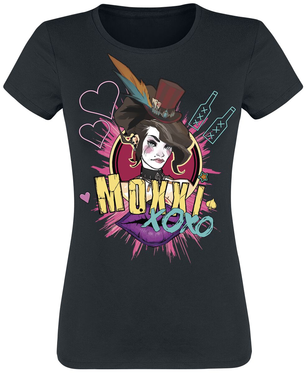 T-Shirt Manches courtes Gaming de Borderlands - 3 - Moxxi - S à XL - pour Femme - noir