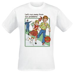 Let's Run Away From Our Problems, Steven Rhodes, T-Shirt