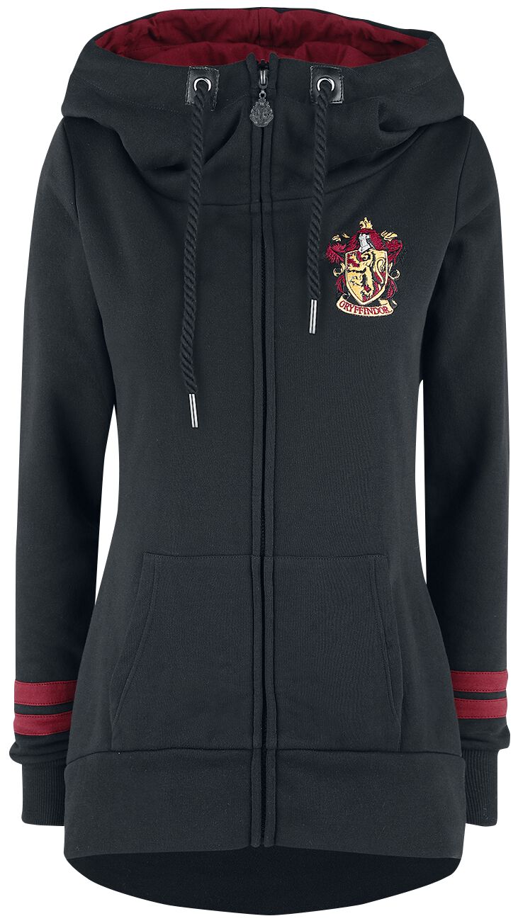 Harry Potter Kapuzenjacke - Gryffindor - XS bis 5XL - für Damen - Größe 5XL - schwarz  - EMP exklusives Merchandise!
