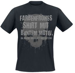 Skull - Farbenfrohes Shirt mit buntem Motiv, Sprüche, T-Shirt