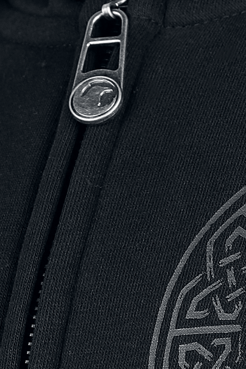 Thumbnail - Black Premium by EMP Celtic fine lines Kapuzenjacke schwarz in M