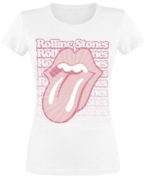 Faded Logo Tongue, The Rolling Stones, T-Shirt