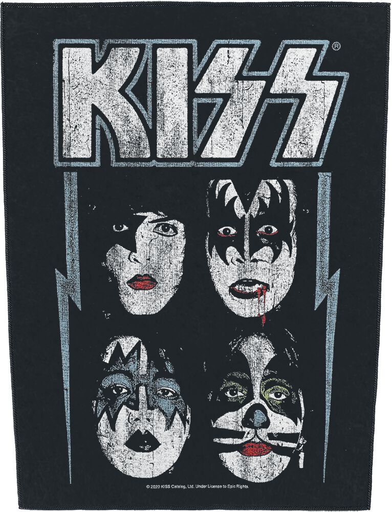 Image of Kiss Faces Backpatch multicolor