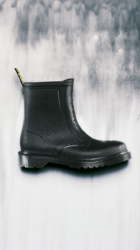 Dr. Martens Bikerlaars - 1460 Rain - zwart