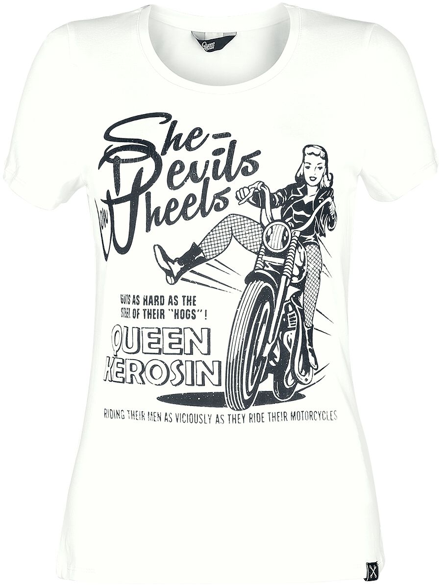 Queen Kerosin She Devils On Wheels T-Shirt white