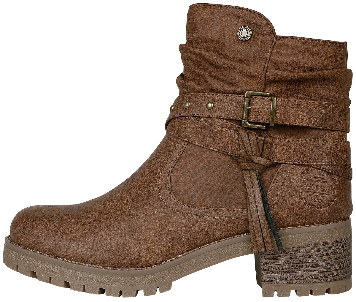 Refresh Stiefel Bikerboot braun