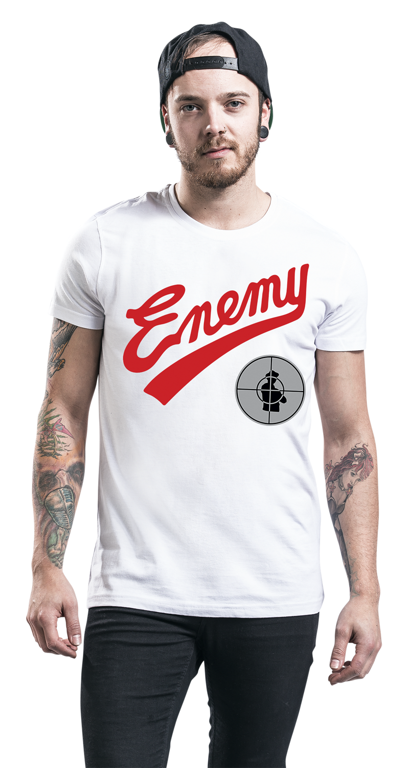 Public Enemy Enemy Target T-Shirt weiß