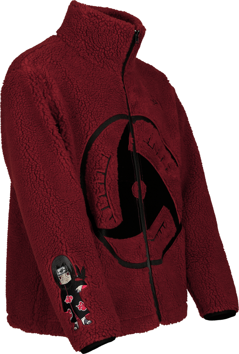 Thumbnail - Naruto Shippuden Mangekyō Sharingan Übergangsjacke rot in XXL