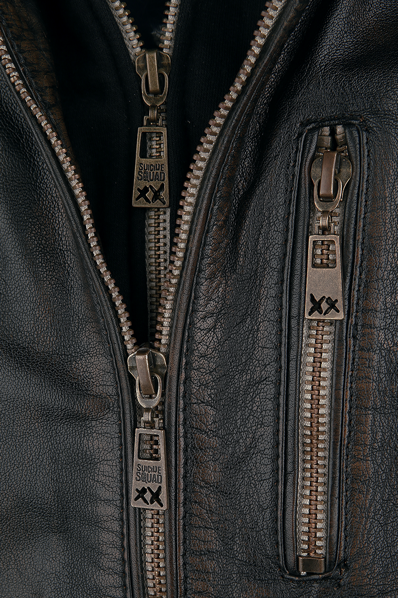 Suicide Squad Killer Croc Lederjacke schwarz - 25.00% Rabatt