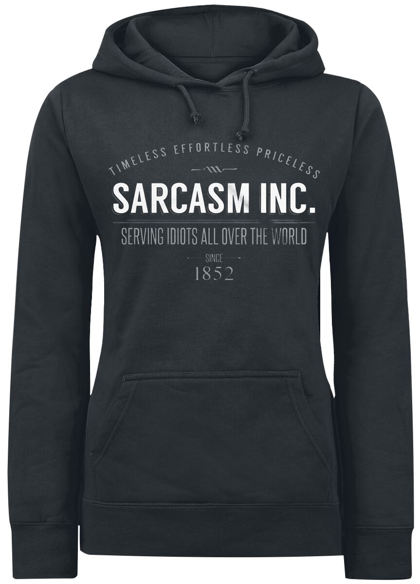 Sarcasm Inc.  Hooded sweater black