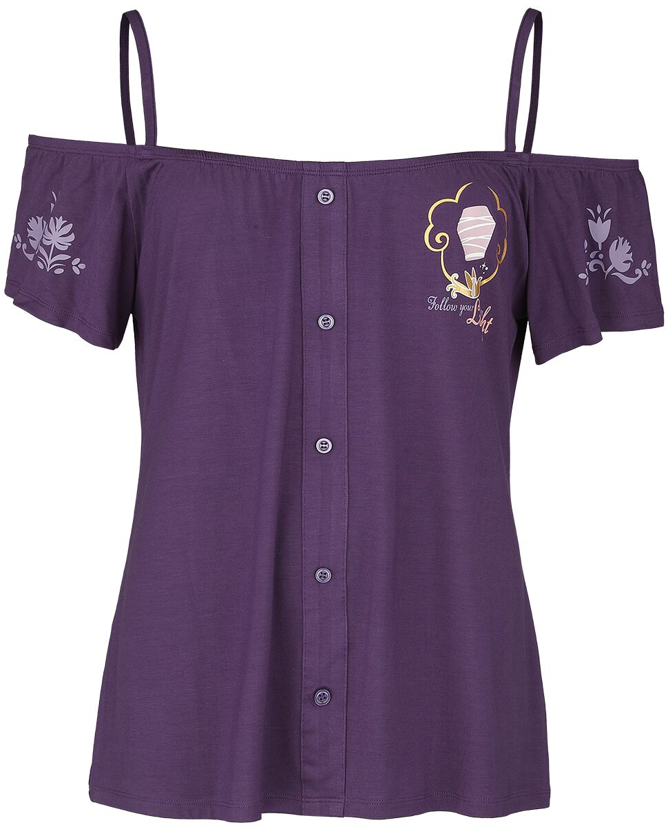 T-Shirt Manches courtes Disney de Raiponce - Tangled - S à XXL - pour Femme - lilas