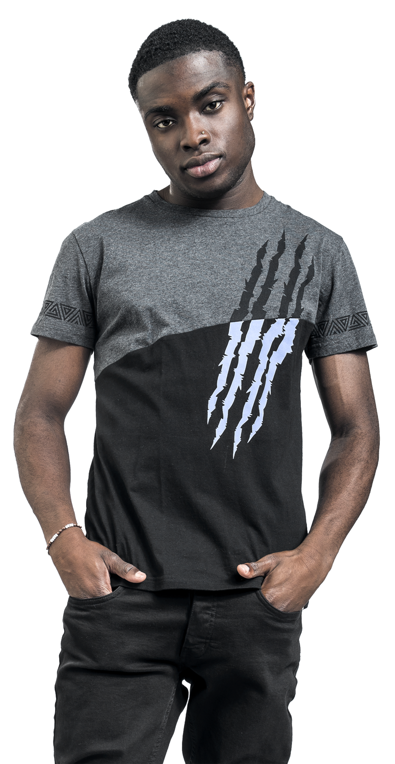 Black Panther Wakanda Forever T-Shirt schwarz grau