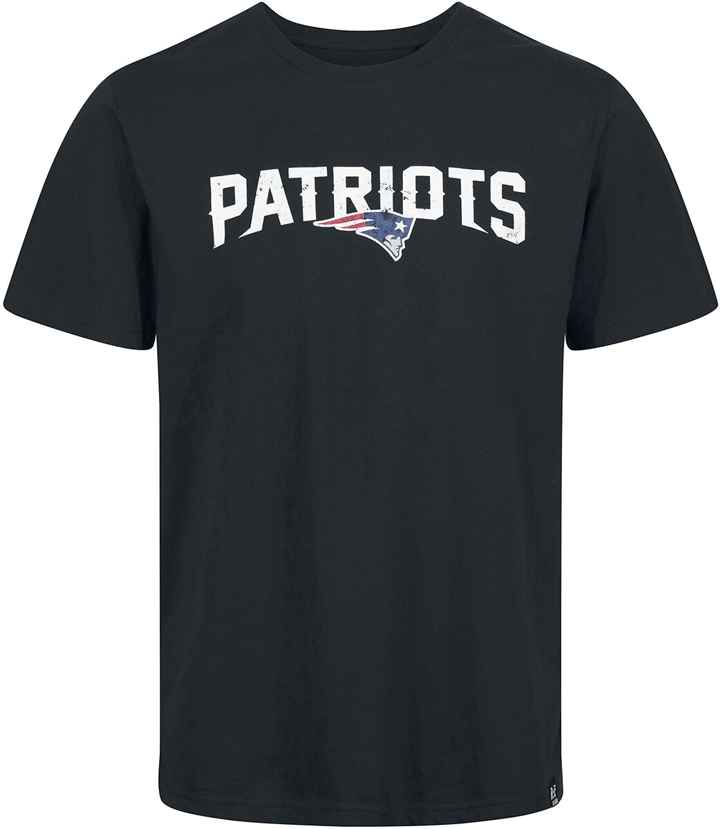 Recovered Clothing T-Shirt - NFL Patriots Logo - S bis M - für Männer - Größe M - schwarz
