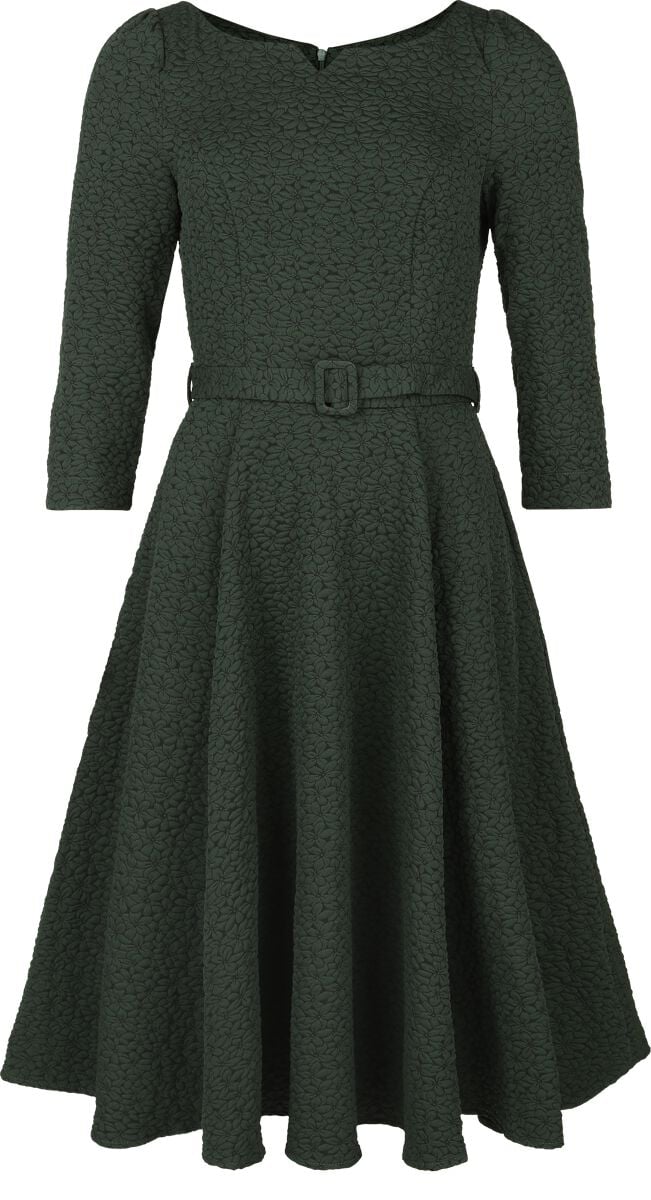 Robe mi-longue Rockabilly de H&R London - Emerald Midi Dress - XS à 3XL - pour Femme - vert