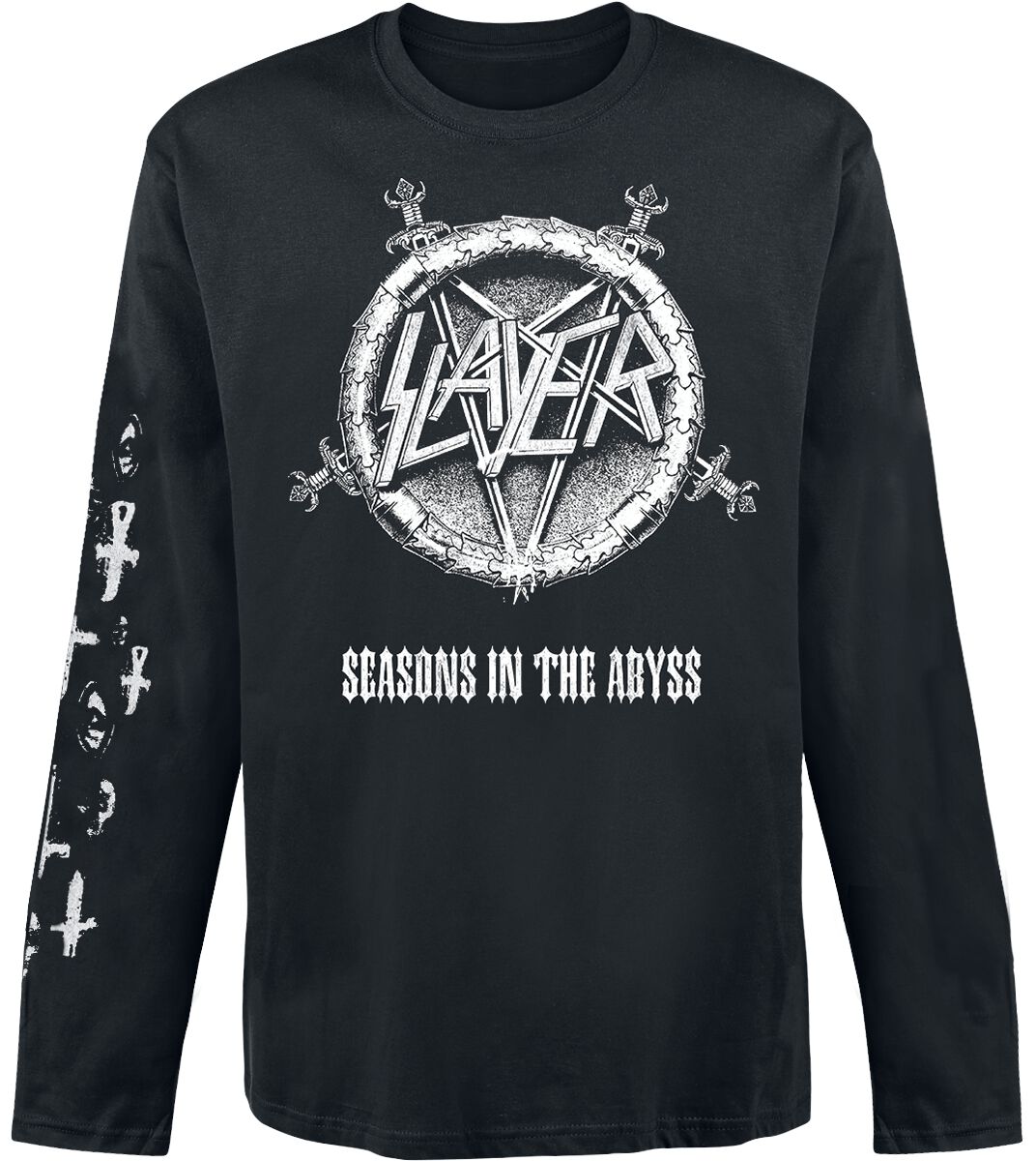 Slayer Langarmshirt - Seasons In The Abyss - S bis XXL - für Männer - Größe S - schwarz  - Lizenziertes Merchandise!