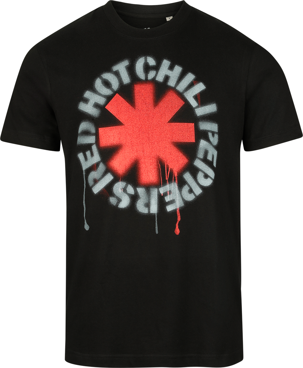 T-skjorte  av Red Hot Chili Peppers - Stencil Asterix - Heavyweight - Herrer - svart